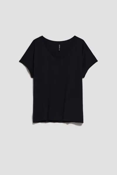 WOMEN'S T-SHIRT L-TS-4048 BLACK