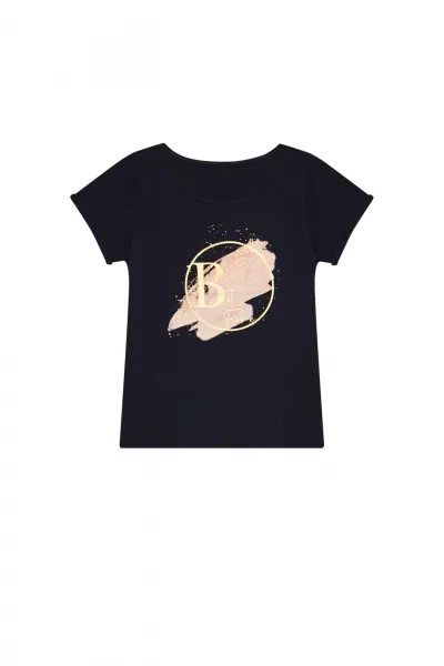 Marisse Women's T-Shirt L-Ts-3725 Navy