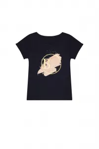 Marisse Women's T-Shirt L-Ts-3725 Navy