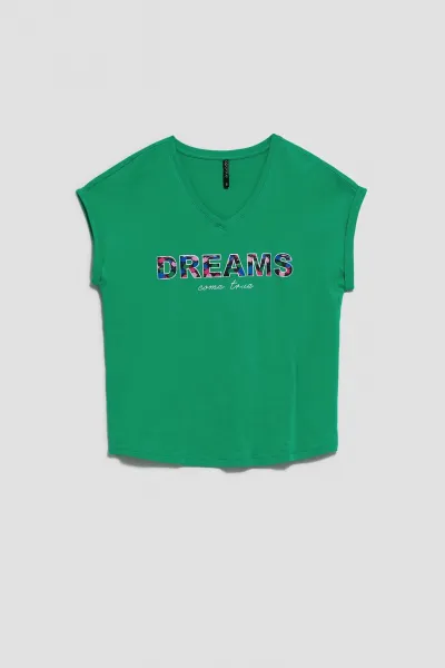 Marisse Women's T-Shirt L-Ts-4035 Green