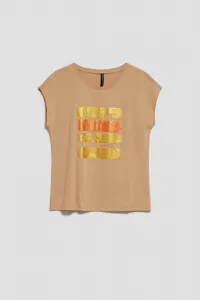 Marisse Women's T-Shirt L-Ts-4038 D.Beige