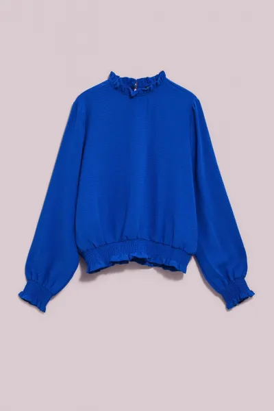 Marisse Women's Shirt L-Ko-4005 Blue