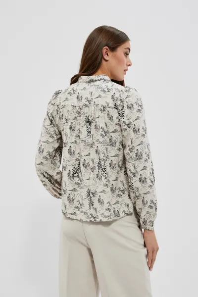 Marisse Women's Shirt L-Ko-4004 Beige