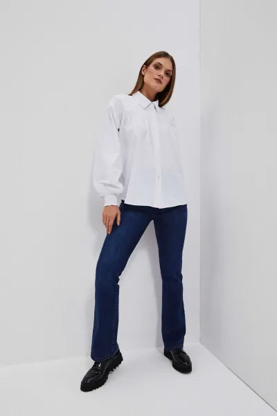 Marisse Women's Shirt L-Ko-4056 White