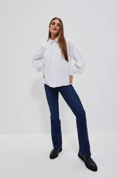Marisse Women's Shirt L-Ko-4056 White