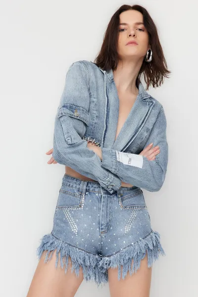 Dámske kraťasy Trendyol Denim