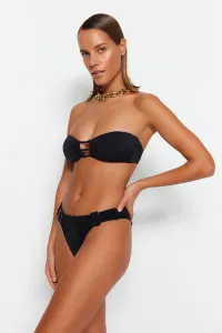 Trendyol Normal noha bikiny spodná časť s čiernymi doplnkami