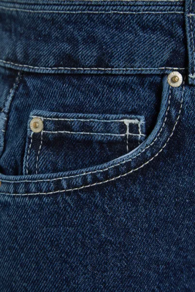 Trendyol modré udržateľnejšie džínsové šortky s detailom v páse
