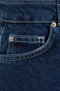 Trendyol modré udržateľnejšie džínsové šortky s detailom v páse