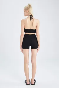 DEFACTO Regular Waist Folded Jean Shorts