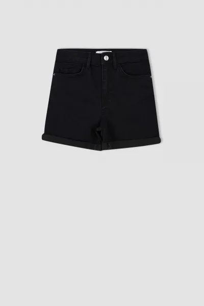 DEFACTO Regular Waist Folded Jean Shorts