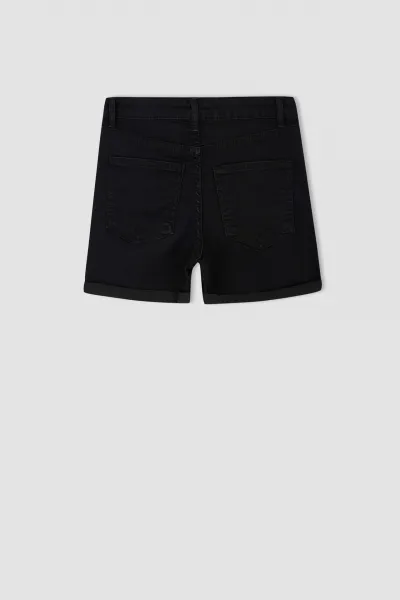 DEFACTO Regular Waist Folded Jean Shorts