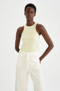 DEFACTO Slim Fit Halterový Golier Rebrované Tielko