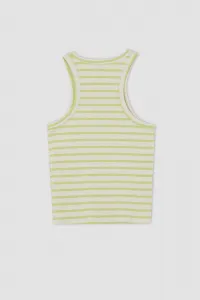 DEFACTO Slim Fit Halterový Golier Rebrované Tielko