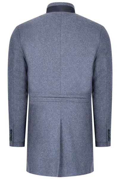 PLT8367 DEWBERRY MENS COAT-DARK FLAT GREY