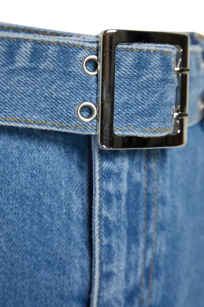 Modrá minisukňa z denimu s opaskom od značky Trendyol
