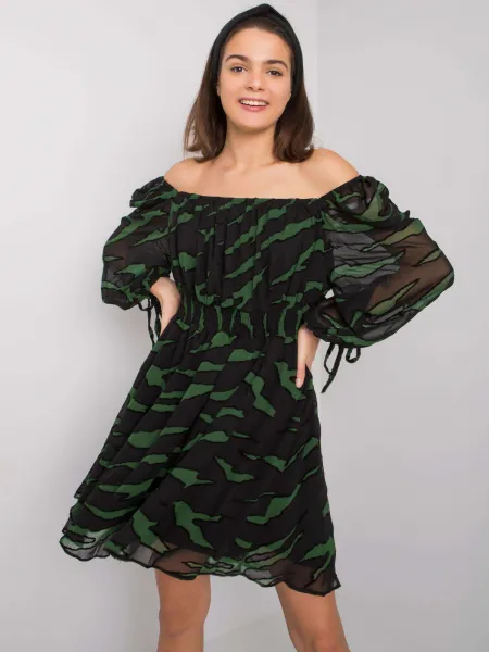 Dress-LC-SK-22K-3040.19P-Black-Green