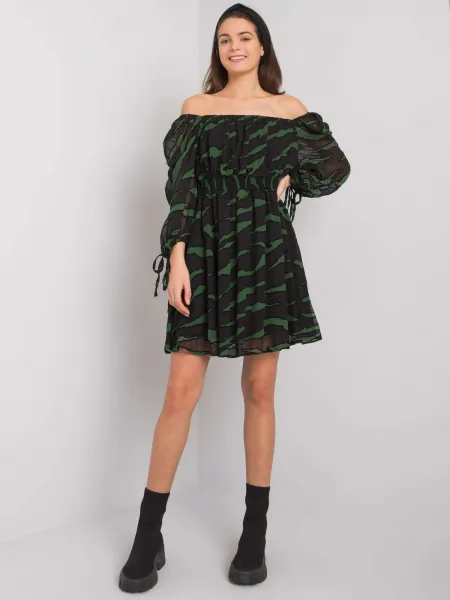 Dress-LC-SK-22K-3040.19P-Black-Green