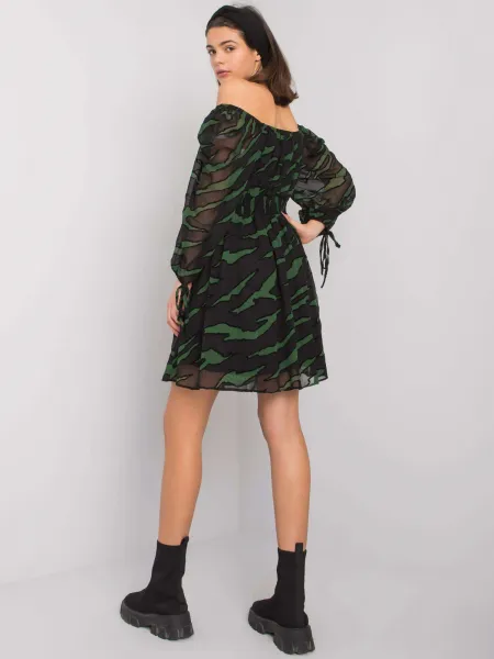 Dress-LC-SK-22K-3040.19P-Black-Green