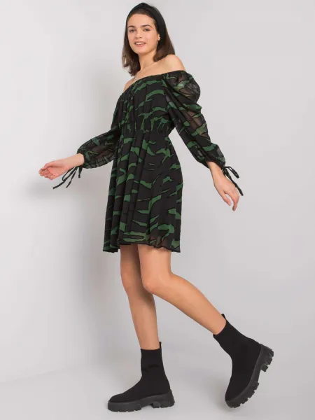 Dress-LC-SK-22K-3040.19P-Black-Green