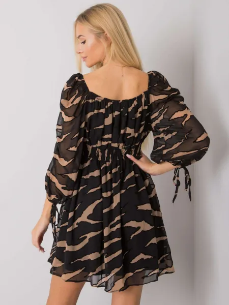 Dress-LC-SK-22K-3040.19P-black-beige