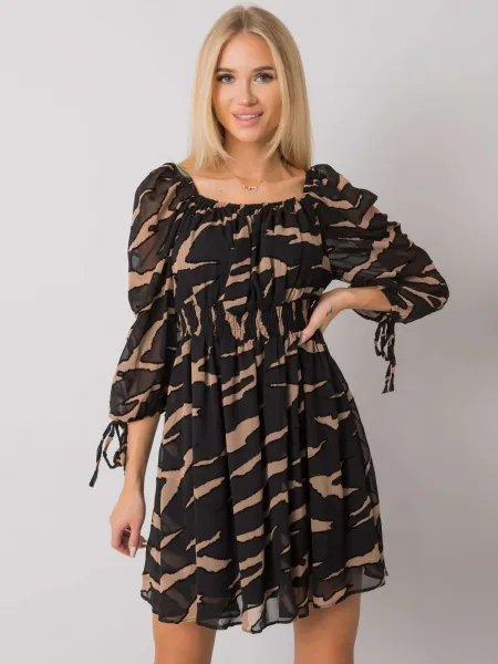 Dress-LC-SK-22K-3040.19P-black-beige