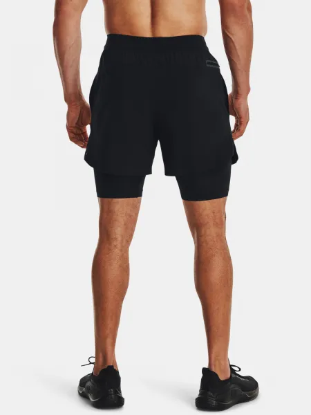 Čierne športové kraťasy Under Armour UA Peak Woven 2in1 Sts