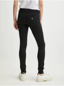 Čierne dámske skinny fit džínsy Guess Curve X