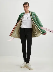 Čierne dámske skinny fit džínsy Guess Curve X
