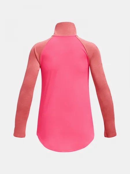 Tmavo ružové dievčenské športové tričko Under Armour Tech