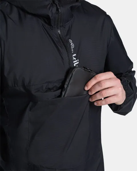 KILPI ANORI Pánska ľahká anorak bunda, čierna, veľkosť