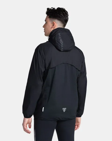 KILPI ANORI Pánska ľahká anorak bunda, čierna, veľkosť
