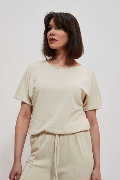 Marisse Women's Sweatshirt L-Bl-3706 L.Beige
