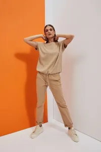 Marisse Women's T-Shirt L-Ts-4024 D.Beige