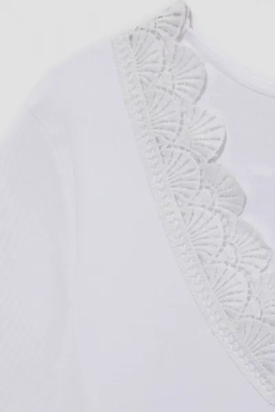 Marisse Women's T-Shirt L-Ts-4084 White