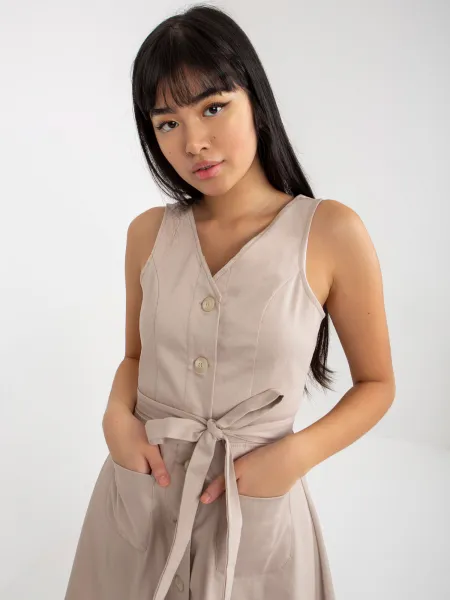 Dress-LK-SK-508253.44P-beige