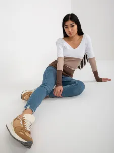 Blouse-RV-BZ-8429.18P-white-brown