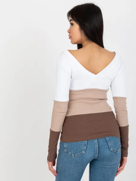 Blouse-RV-BZ-8429.18P-white-brown
