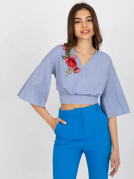 Blouse-LK-BZ-506243.78-white-navy blue