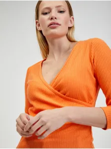 Tričká s dlhým rukávom pre ženy ORSAY - oranžová