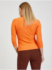 Tričká s dlhým rukávom pre ženy ORSAY - oranžová