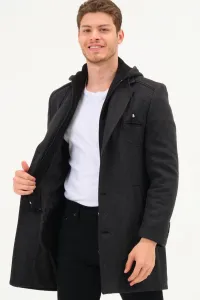 PLT8371 DEWBRRY PÁNSKY KABÁT-DIAGONÁLNY ANTRACIT