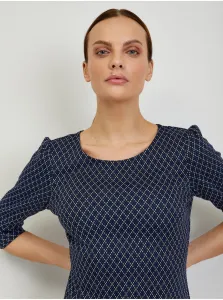 Tričká s dlhým rukávom pre ženy ORSAY - tmavomodrá, biela