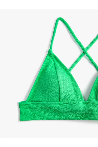 Koton Bikini tops Bralette crossovery pokryté textúrou