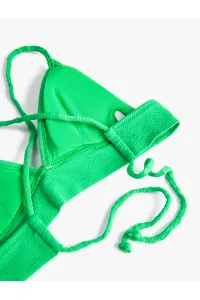Koton Bikini tops Bralette crossovery pokryté textúrou