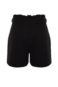 Trendyol Curve Black Finike Carrot Woven Shorts & Bermuda