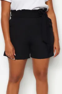 Trendyol Curve Black Finike Carrot Woven Shorts & Bermuda