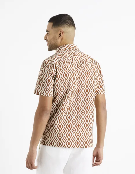 Celio Patterned Shirt Daprinta - Men's