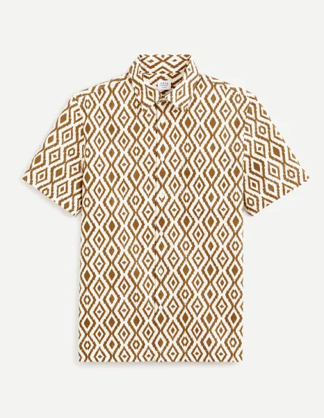 Celio Patterned Shirt Daprinta - Men's
