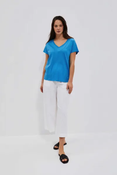 Marisse Women's T-Shirt L-Ts-4048 Fresh Blue